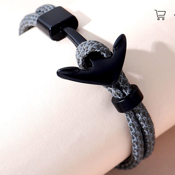 Other - Men Anchor Cord Bracelet